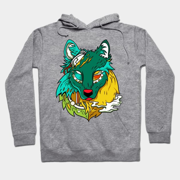 Wolf machine Hoodie by Spectrum